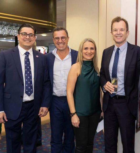 Nathan Tal with community and business leaders